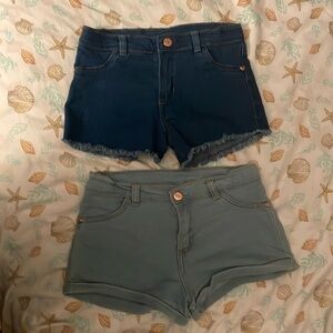 2 pairs of girls denim shorts Vince camuto